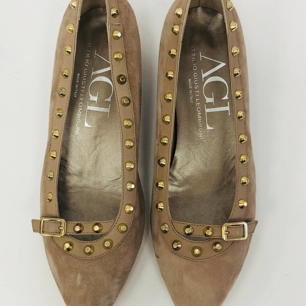 AGL Suede Studded Heels